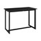Armen Living Encinitas Outdoor Patio 5-Piece Bar Table Set in Aluminum with Gray Cushions SETODEN5BLGRY - alternate 8